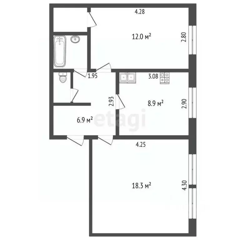 2-к кв. Ямало-Ненецкий АО, Тарко-Сале Пуровский район, Советский мкр, ... - Фото 0
