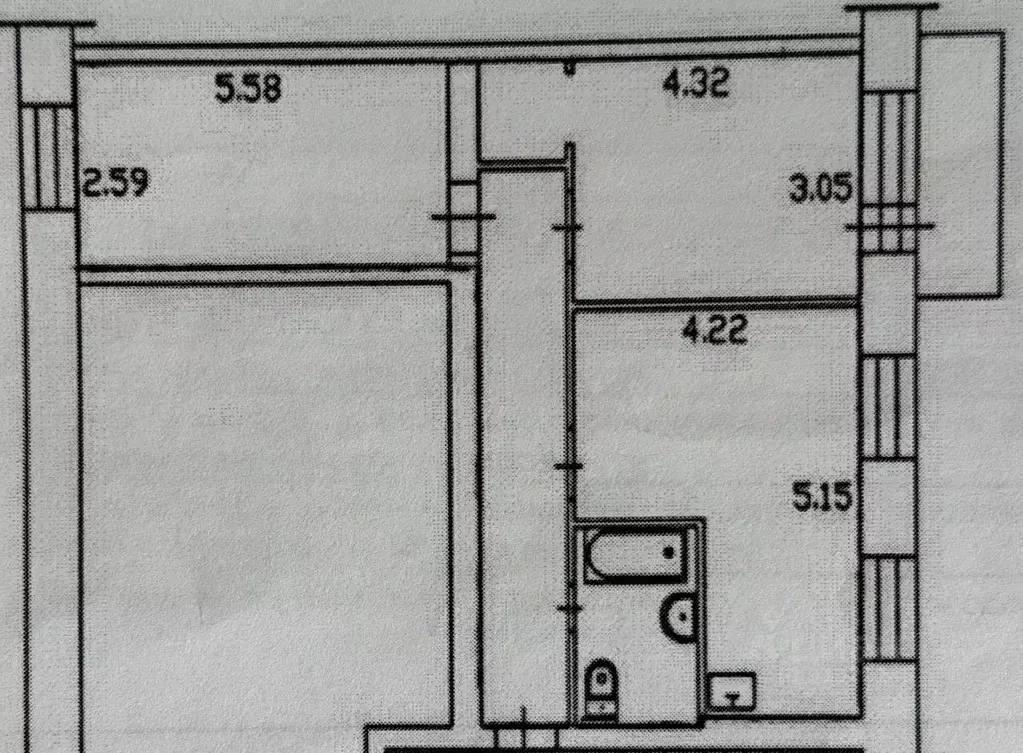 3-к кв. Томская область, Томск тракт Иркутский, 106 (60.0 м) - Фото 2
