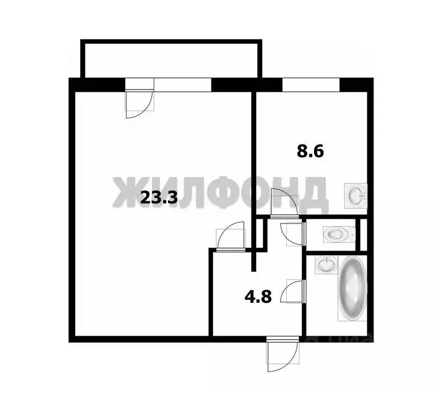 1-к кв. Новосибирская область, Новосибирск Затулинский жилмассив, ул. ... - Фото 1