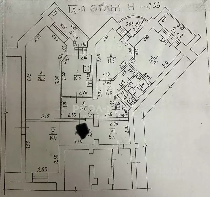 3-к кв. Брянская область, Брянск Московский мкр, 44 (90.7 м) - Фото 1