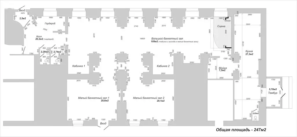 Помещение свободного назначения (247 м) - Фото 1