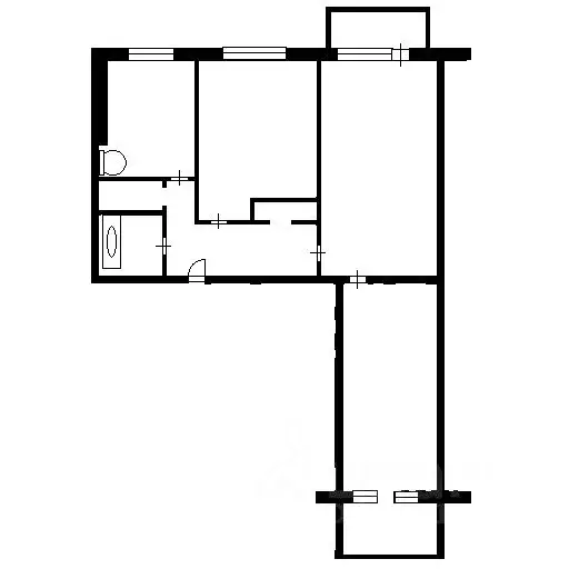3-к кв. Новосибирская область, Новосибирск ул. Бориса Богаткова, 183 ... - Фото 2