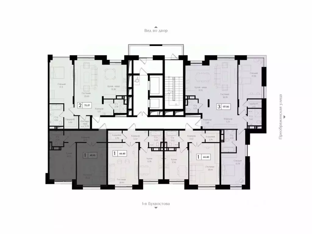 1-к кв. Москва ул. 1-я Бухвостова, 2к3 (46.2 м) - Фото 1