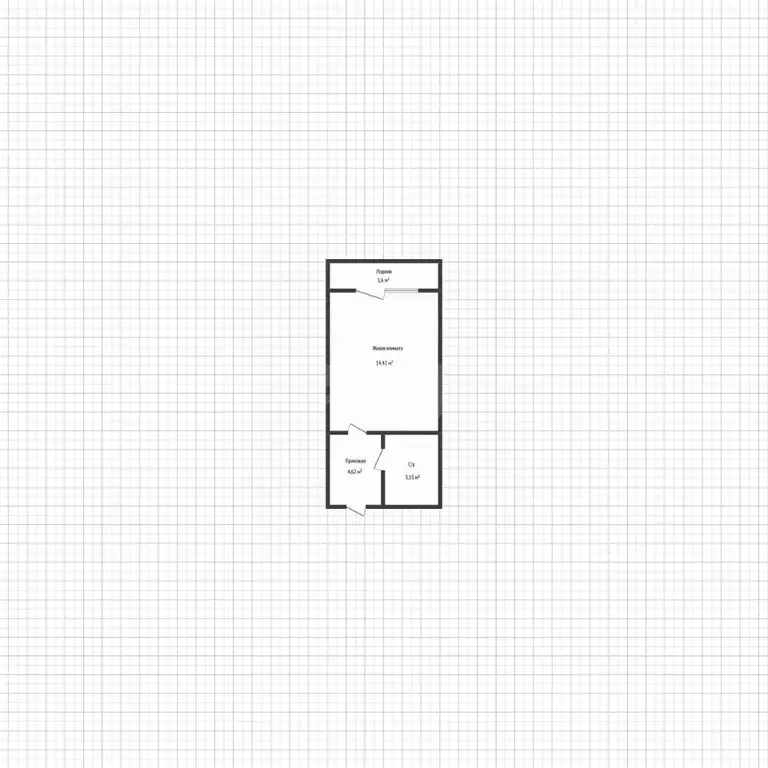 Студия Адыгея, Майкоп ул. К.А. Васильева, 1к5 (22.7 м) - Фото 2