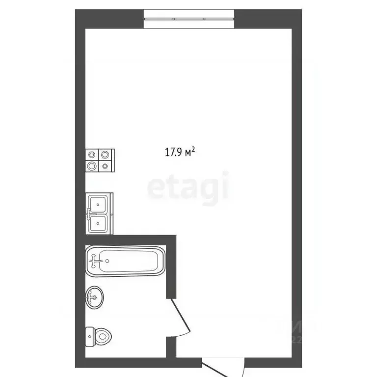 Студия Свердловская область, Первоуральск просп. Ильича, 3/2 (17.9 м) - Фото 1