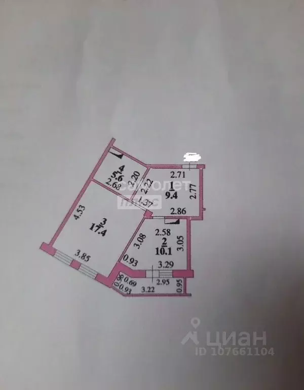 1-к кв. Липецкая область, Липецк ул. А.Г. Стаханова, 77к1 (46.0 м) - Фото 2