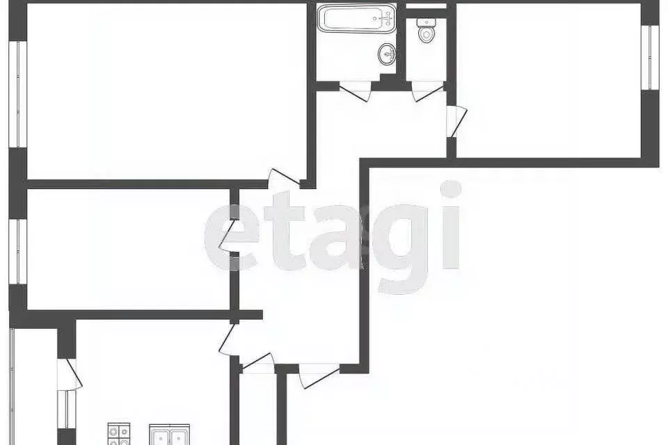 3-к кв. Тверская область, Бежецк ул. Нечаева, 4 (58.0 м) - Фото 2