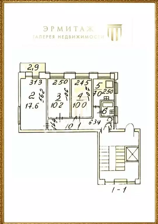 3-к кв. Санкт-Петербург просп. Авиаконструкторов, 3К1 (58.8 м) - Фото 2