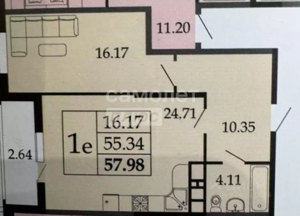 2-к кв. Краснодарский край, Краснодар пос. Знаменский, ул. Природная, ... - Фото 1