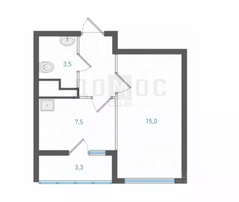 1-к кв. Свердловская область, Екатеринбург Уктус жилрайон, Светлый ... - Фото 2