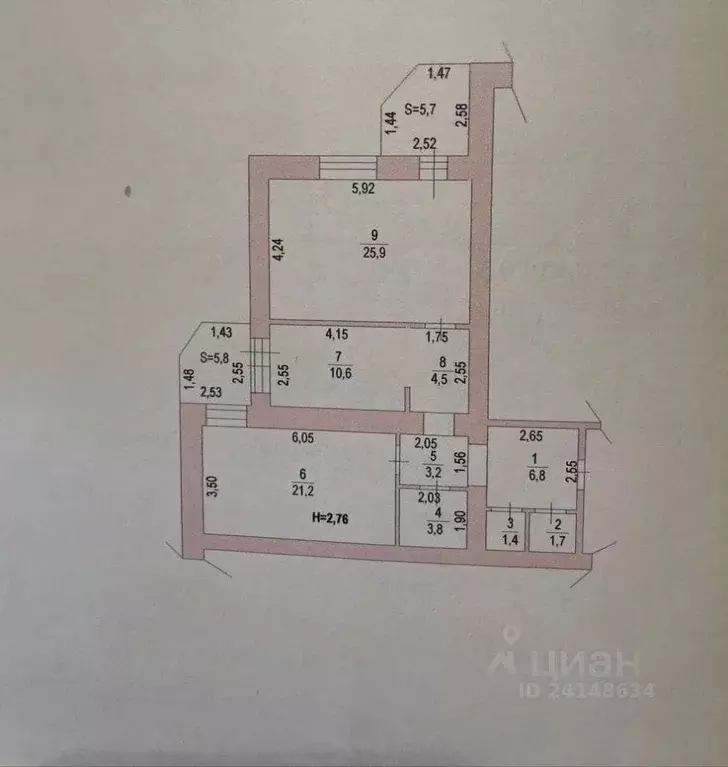 2-к кв. Ростовская область, Ростов-на-Дону Филимоновская ул., 128 ... - Фото 1