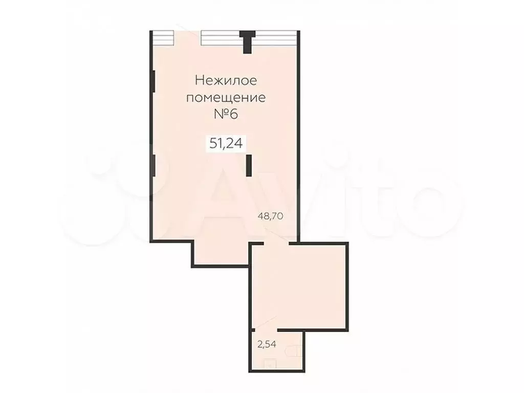 Продам помещение свободного назначения, 51.24 м - Фото 0