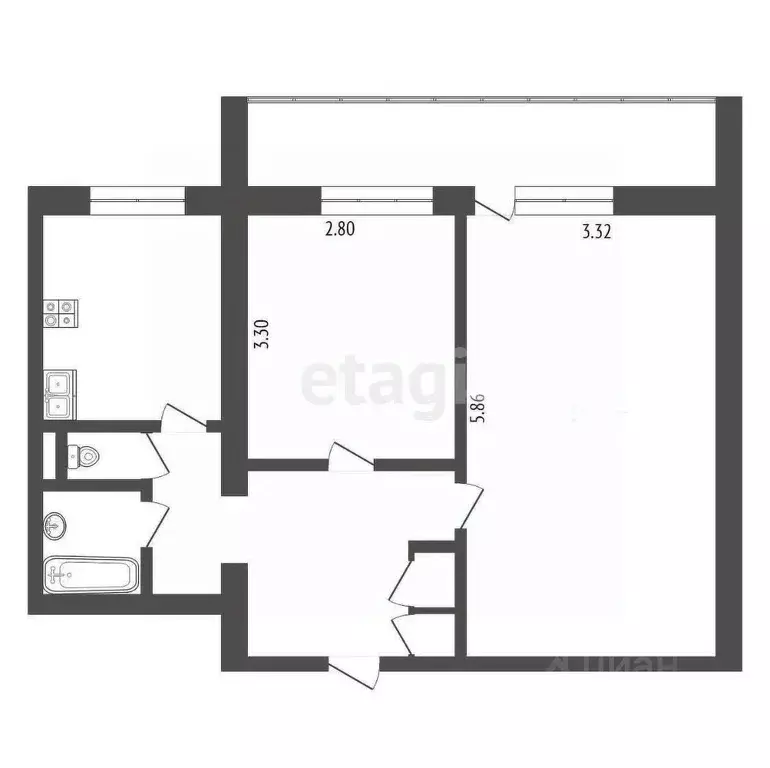 2-к кв. Москва Ташкентская ул., 10К3 (48.5 м) - Фото 1