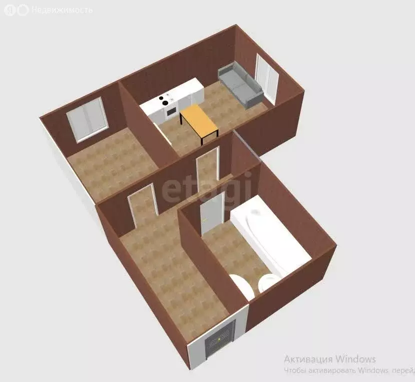 1-комнатная квартира: Южно-Сахалинск, Долинская улица, 43А (37.7 м) - Фото 1