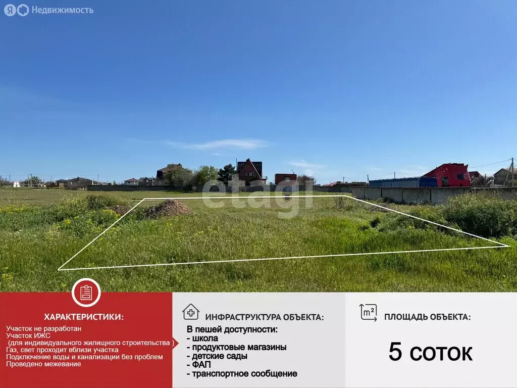 Участок в Евпатория, участок Новый (5.2 м) - Фото 2