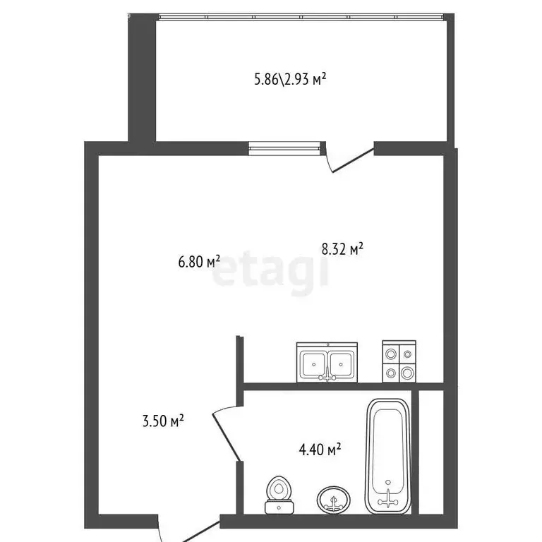 Квартира-студия: городской посёлок Янино-1, ЖК Янила Драйв (28.88 м) - Фото 1