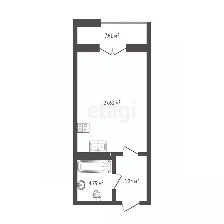 Студия Крым, Судак ул. Набережная, 75 (45.0 м) - Фото 1