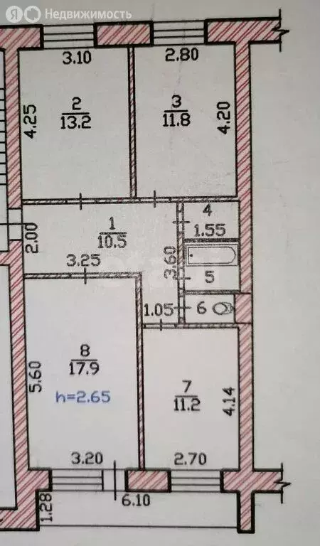 3-комнатная квартира: Черногорск, улица Красных Партизан, 19А (76 м) - Фото 0