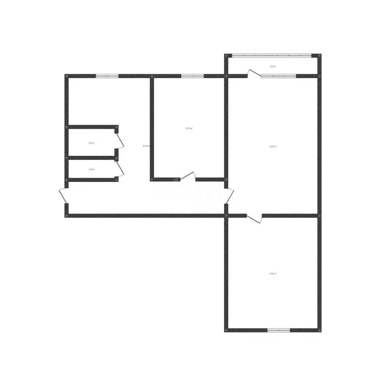 3-комнатная квартира: посёлок Троицкий, Парковая улица, 6 (58.5 м) - Фото 1