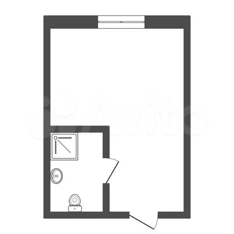 Квартира-студия, 14,8 м, 8/8 эт. - Фото 0
