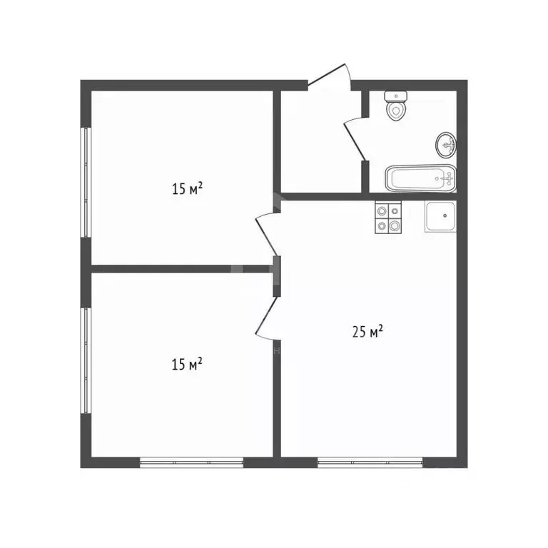 2-к кв. Санкт-Петербург наб. Макарова, 58 (62.7 м) - Фото 2