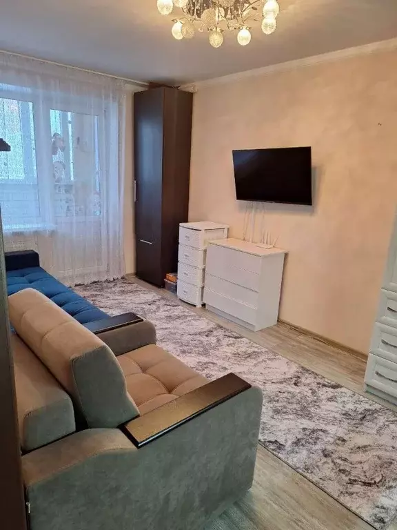 1-к кв. Чувашия, Чебоксары Альгешево мкр, ул. Розы Люксембург, 2 (32.0 ... - Фото 1