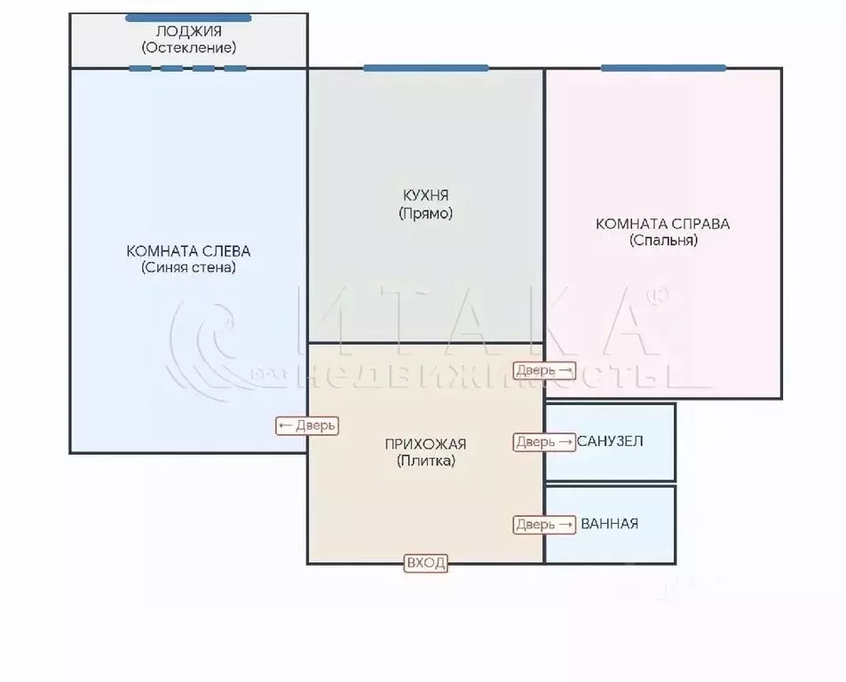 2-к кв. Санкт-Петербург ул. Ильюшина, 11 (49.4 м) - Фото 2