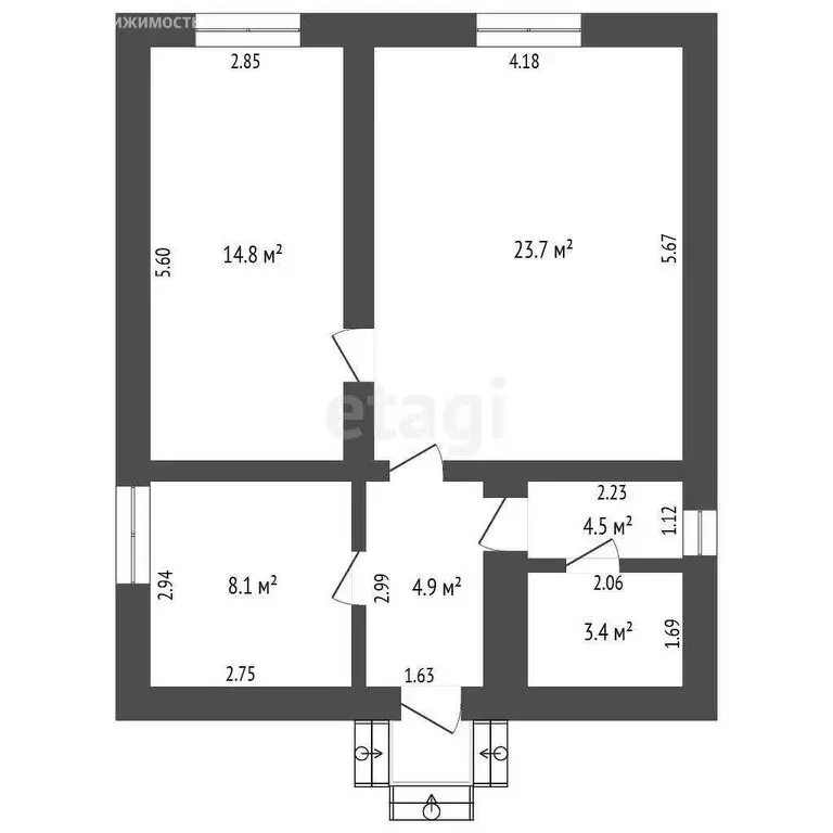 Дом в Евпатория, СТ Дружба, улица 3-я Аллея (106 м) - Фото 1