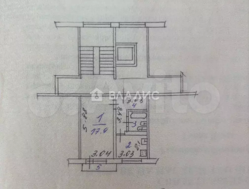 1-к. квартира, 34,7 м, 5/9 эт. - Фото 0