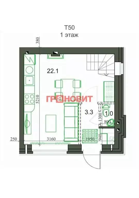 Таунхаус в Новосибирская область, с. Новолуговое, Березки-2 мкр, 5-й ... - Фото 1