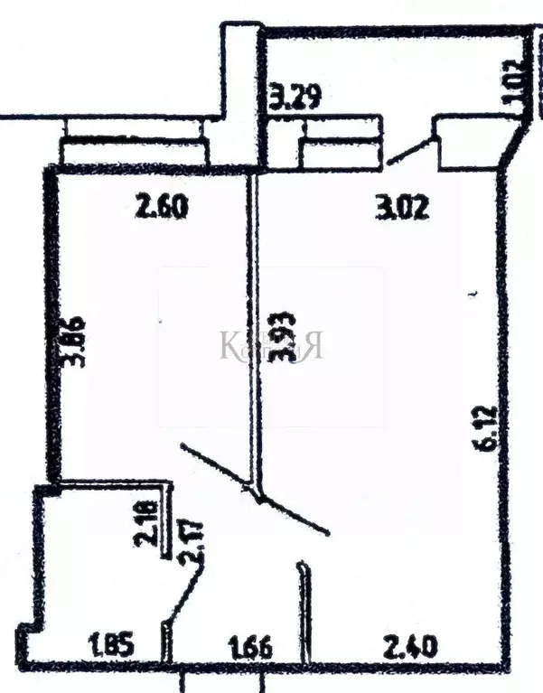 1-к кв. Рязанская область, Рязань ул. Княжье Поле, 23к1 (34.2 м) - Фото 1