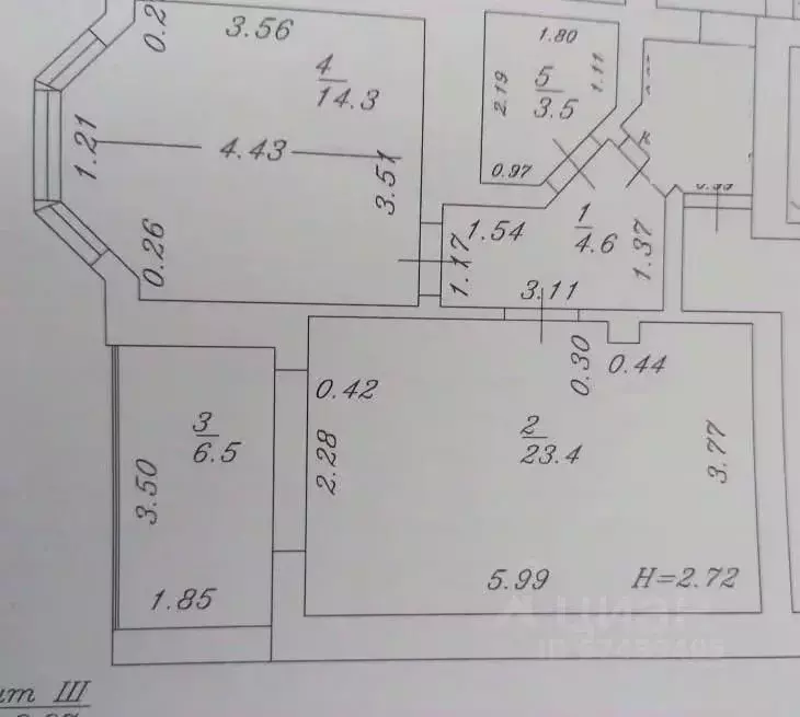 1-к кв. Краснодарский край, Анапа Владимирская ул., 55к7 (52.3 м) - Фото 2
