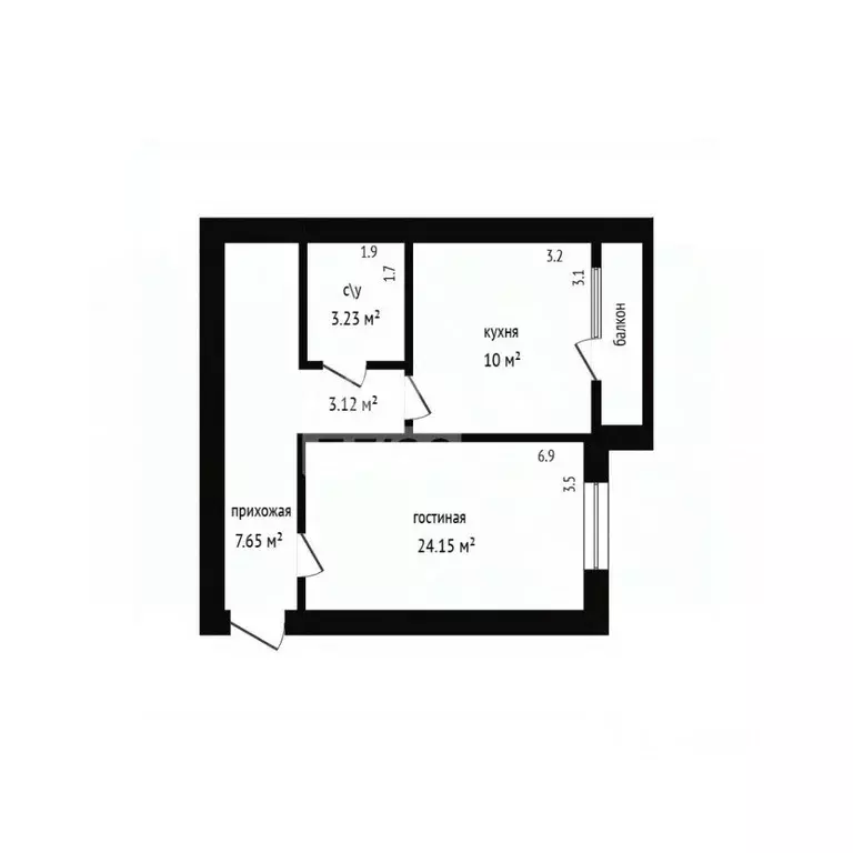 1-к кв. Дагестан, Дербент ул. Сальмана, 102 (54.6 м) - Фото 2