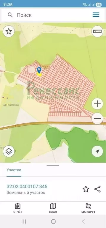 Участок в Брянская область, Брянский район, Новодарковичское с/пос, д. ... - Фото 1