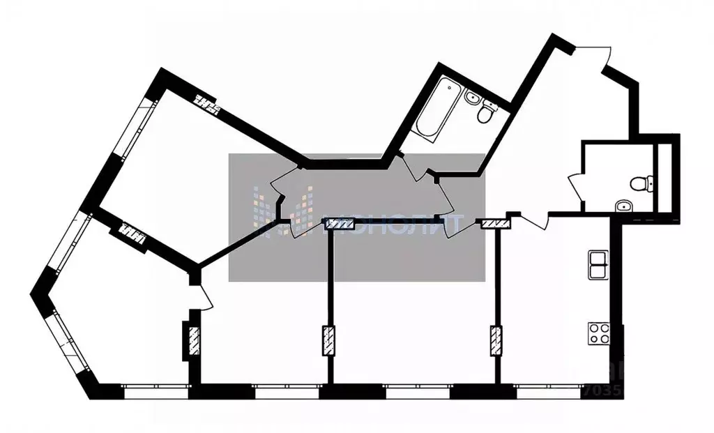 3-к кв. Нижегородская область, Нижний Новгород ул. Владимира ... - Фото 2