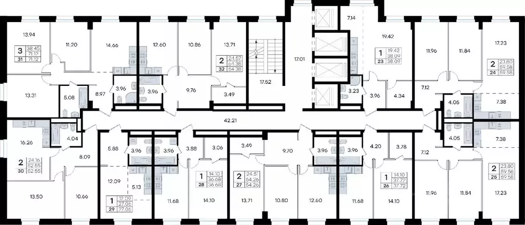 2-к кв. Приморский край, Владивосток ул. Тухачевского, 80 (54.38 м) - Фото 1