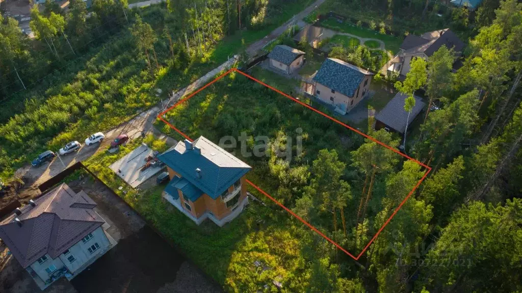Участок в Санкт-Петербург пос. Парголово, Вокзальное ш. (12.0 сот.) - Фото 1