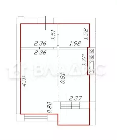 Квартира-студия, 24 м, 4/6 эт. - Фото 0