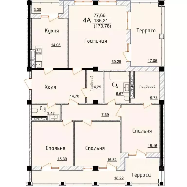 4-к кв. Дагестан, Дербент ул. Графа Воронцова, 80 (173.78 м) - Фото 0