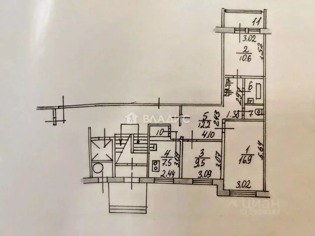 3-к кв. Московская область, Раменское ул. Чугунова, 28 (62.0 м) - Фото 1