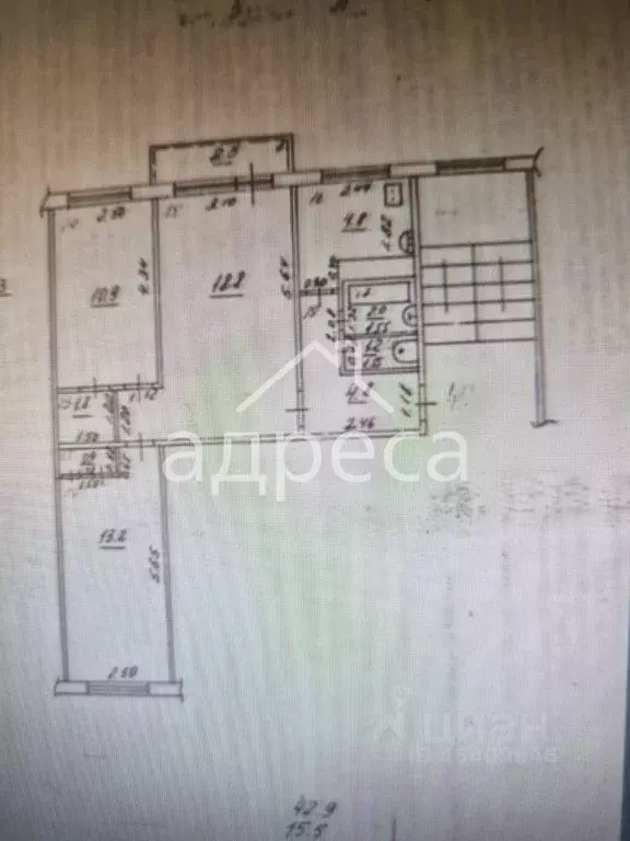 3-к кв. Самарская область, Самара Ялтинская ул., 2а (59.2 м) - Фото 2