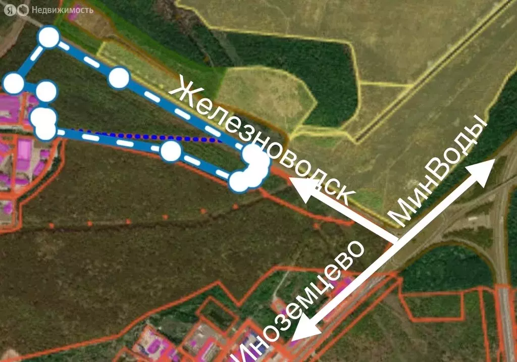 Участок в посёлок Иноземцево, Шоссейная улица, 137 (12.5 м) - Фото 1