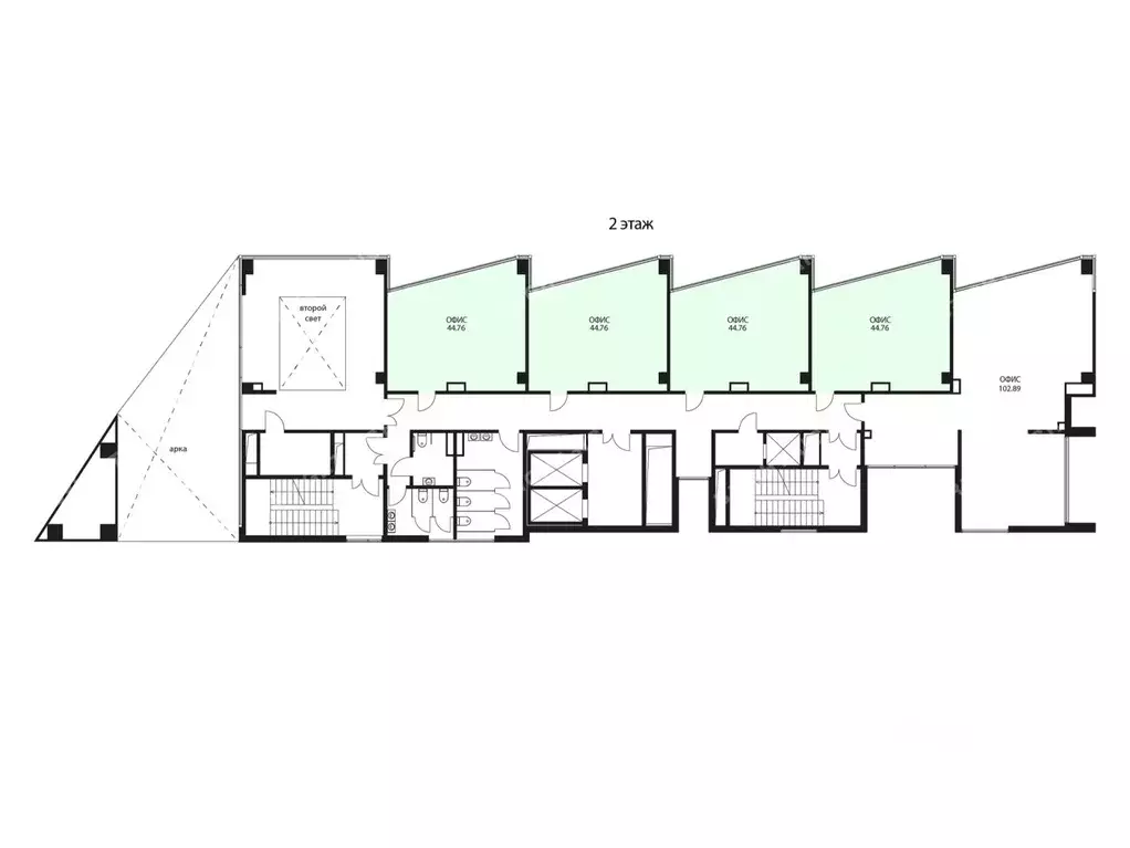 Офис в Санкт-Петербург Цветочная ул., 2 (179 м) - Фото 1