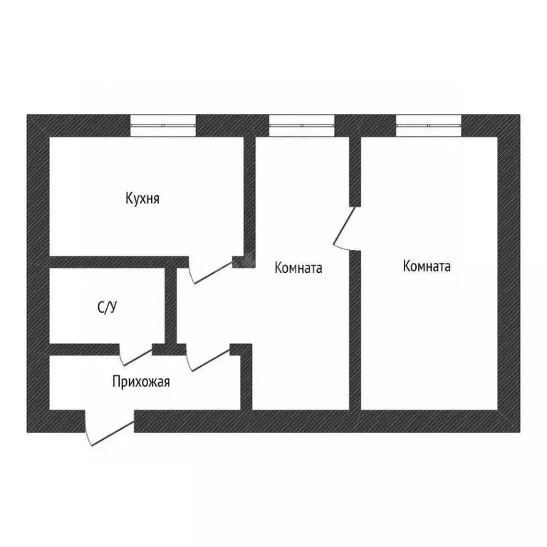 2-к кв. Псковская область, Остров ул. Ленина, 3 (40.1 м) - Фото 1