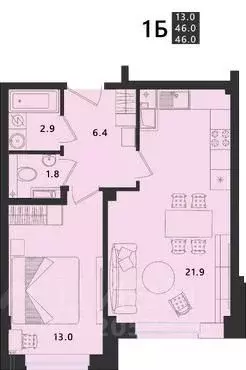 1-к кв. Псковская область, Псковский район, Завеличенская волость, д. ... - Фото 0