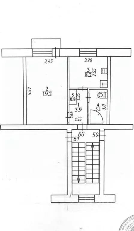 1-к кв. Калужская область, Обнинск просп. Ленина, 46/1 (37.2 м) - Фото 2
