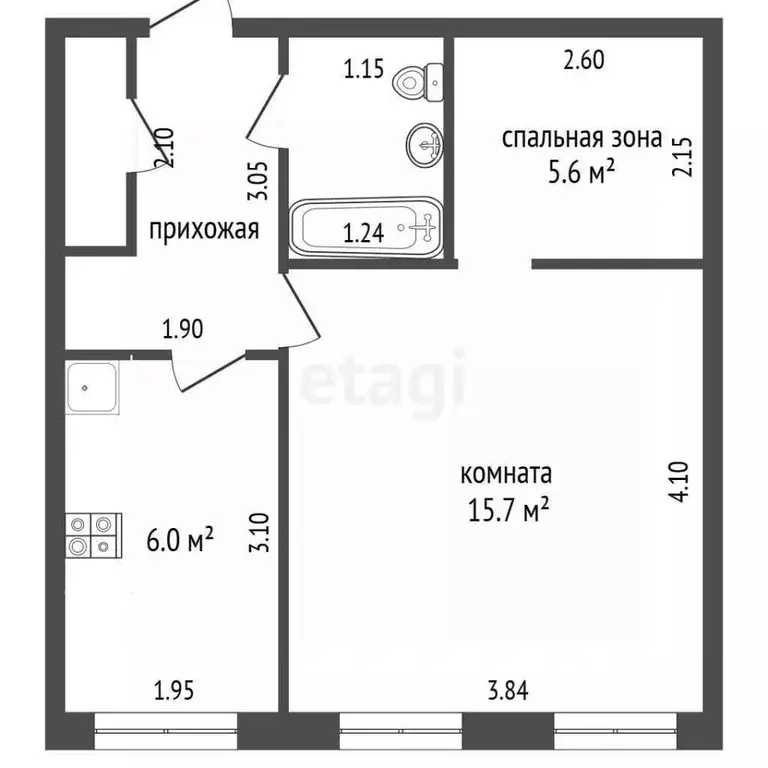 1-к кв. Владимирская область, Муром ул. Ленина, 6 (35.6 м) - Фото 1