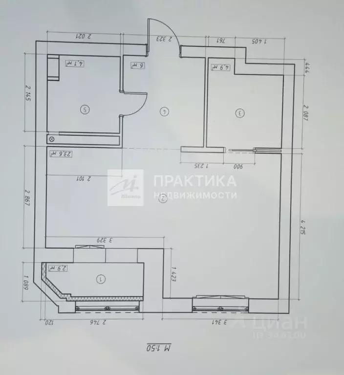 1-к кв. Московская область, Королев ул. Горького, 79к3 (38.6 м) - Фото 2