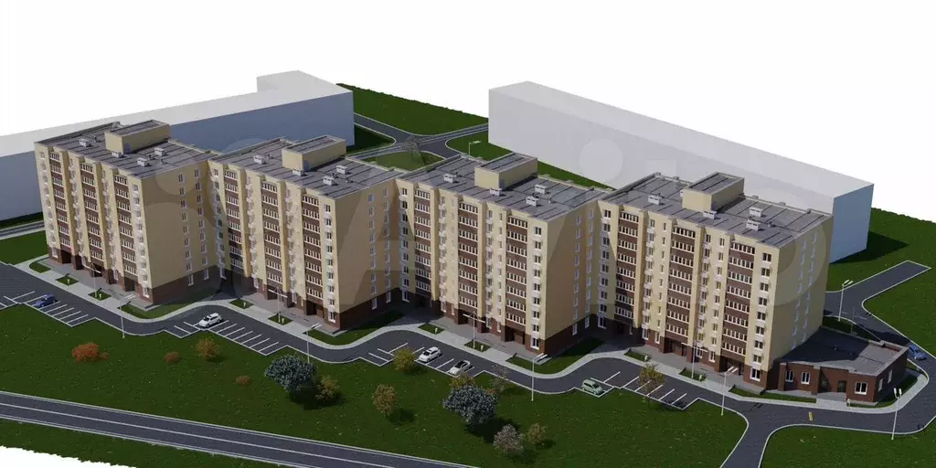1-к. квартира, 40,7 м, 9/9 эт. - Фото 0