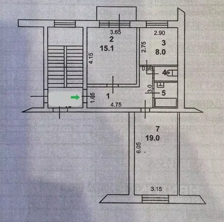 2-к кв. Иркутская область, Иркутск ул. Сибирских Партизан, 18 (56.5 м) - Фото 1